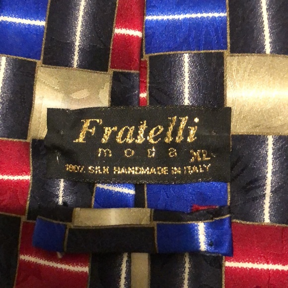 Men’s Silk Fratelli Moda Xtra Long tie - Picture 3 of 4